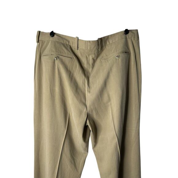 Tommy Bahama Pants Men's Size 38x32 Khaki Silk Rayon Blend Dress Slacks Trousers - Picture 7 of 15
